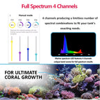WiFi Led Aquarium Light Full Spectrum, Reef Light Aquarium Saltwater Coral Growing