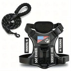 Dog Harness And Leash Set, Escape Proof No Pull Dog Vest Harness With Reflective Dog Walking Traction Rope