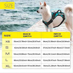 Service Dog Harness, Reflective Dog Vest with 5 PCS Patches, Adjustable Soft