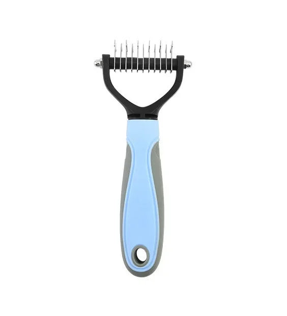 Cat Hair Removal Comb Dog Hair Removal Stainless Steel Double Sided Pet Grooming Brush