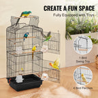 Open Top Large Parrot Bird Cage Hanging Bird Cage