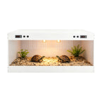 Reptile Terrarium w/ Temperature Control, Dual Zone Thermostat & for Gecko Snake Turtle