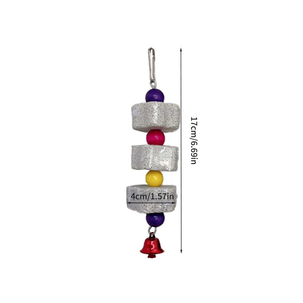 1PC Pet Teeth Grinding Volcanic Rock Toy for Parrots Hamsters Cage Accessories Bird Toy