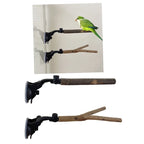 Parrot Perch Birdcage Accessories Wood Perch Suction Cup Bird Toy