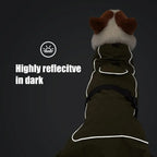 Winter Clothes for Dogs Adjustable Clothes with Harness for Small Medium Large Dog