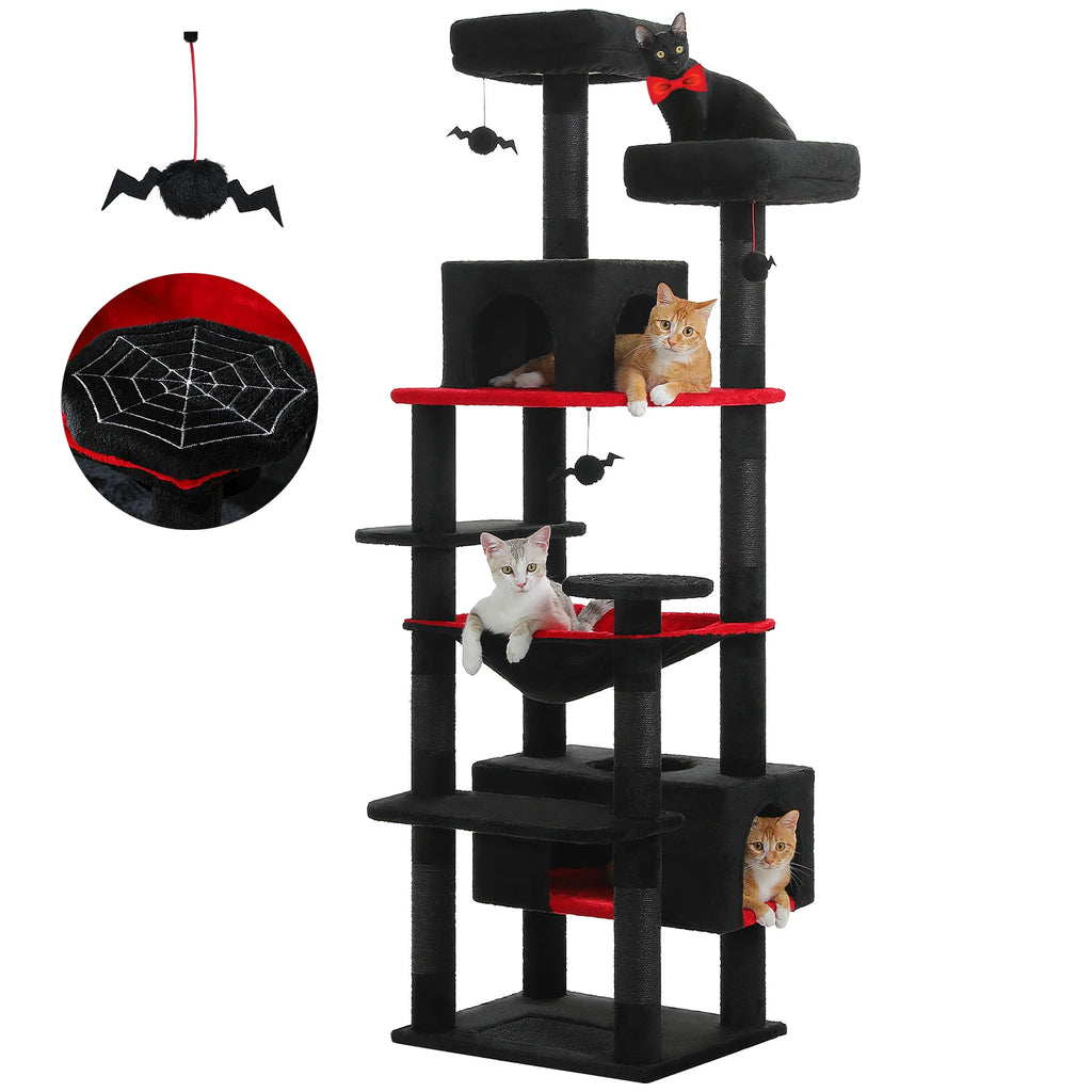 Large Cat Tree and Tower for Indoor Cats With Scratching Posts