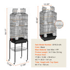 Open Top Large Parrot Bird Cage Hanging Bird Cage