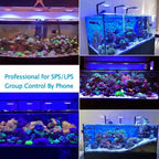 WiFi Led Aquarium Light Full Spectrum, Reef Light Aquarium Saltwater Coral Growing