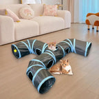 Cat Toy Tunnel Indoor Cat Hide Interactive Play Tunnel Tube