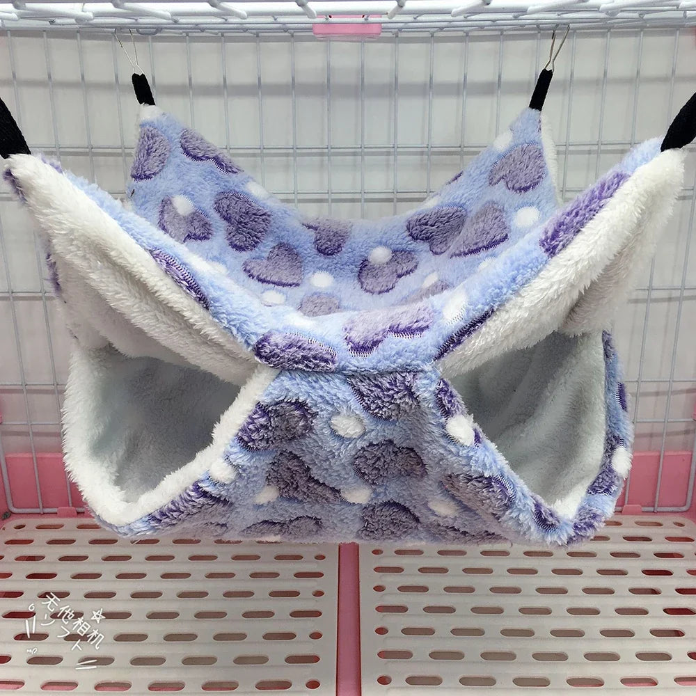 1PC Winter Warm Double-Layer Small Pet Hammock Suspended Squirrel Sleeping