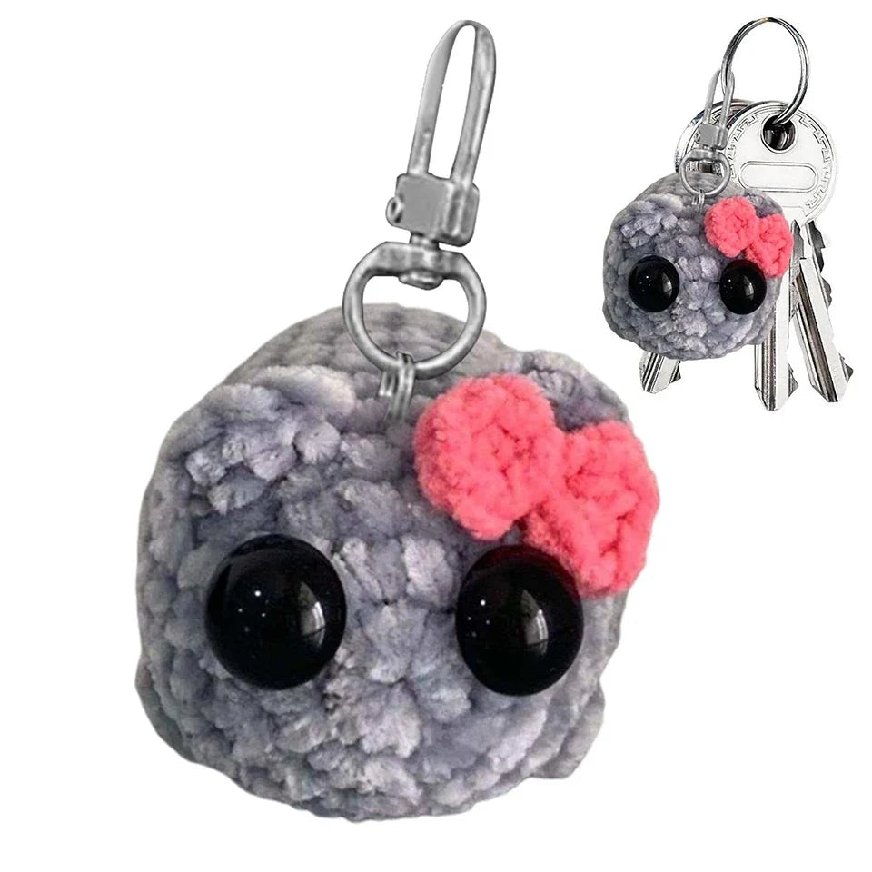 Sad Hamster Violin Song Plush Keychain Bag Charm Cute 2024 Key Ring Accessories Gift