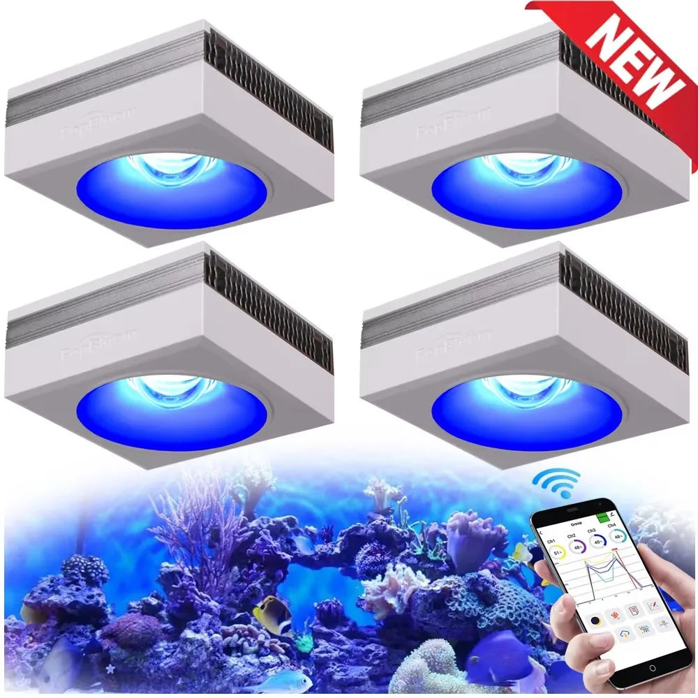 WiFi Led Aquarium Light Full Spectrum, Reef Light Aquarium Saltwater Coral Growing