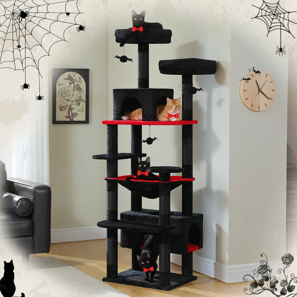 Large Cat Tree and Tower for Indoor Cats With Scratching Posts
