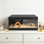 Reptile Terrarium w/ Temperature Control, Dual Zone Thermostat & for Gecko Snake Turtle