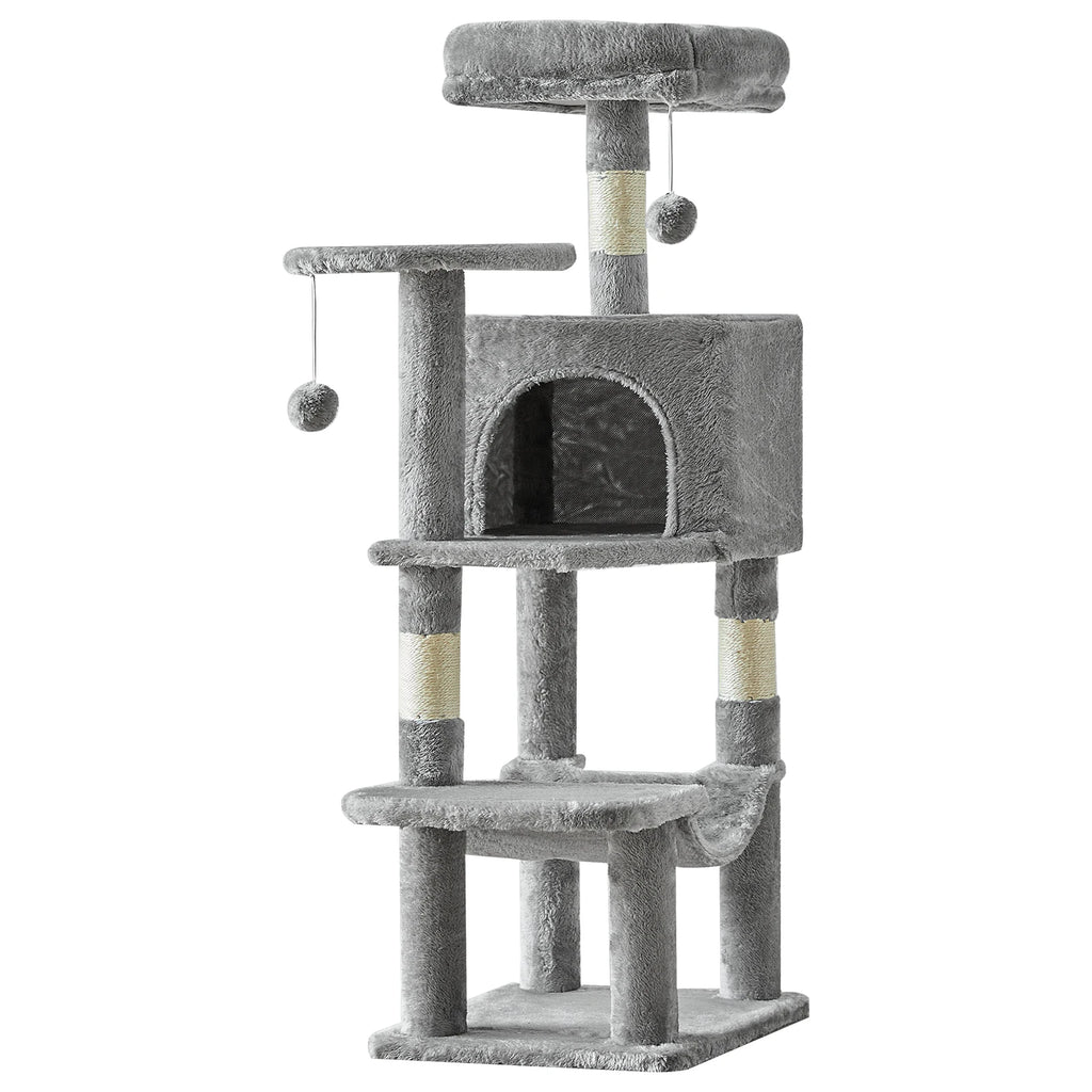 44In Cat Tree Tall Multi-Cat Climbing Tower for Indoor Cat