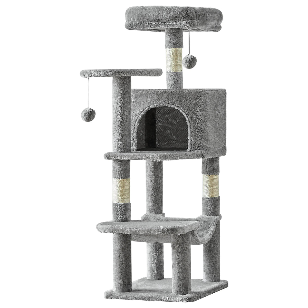 44In Cat Tree Tall Multi-Cat Climbing Tower for Indoor Cat