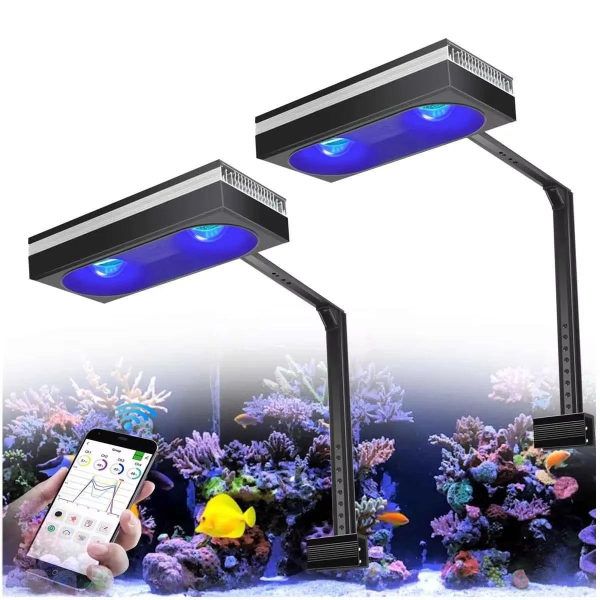 WiFi Led Aquarium Reef Light Professional Full Spectrum Lamp