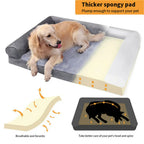 Dog Bed Extra Large Sleeping Bed Cushion, Washable Cover Soft Sponge Foam