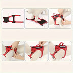 Service Dog Harness Leash Set w/ 1pc Folding Bowl Reflective  Dog Soft Oxford For Small Dog