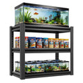 Heavy Duty Metal Aquarium Stand for 20-30 Gallon Fish Tank, 3-Tier Adjustable Storage Shelf, Holds up to 400 Lbs