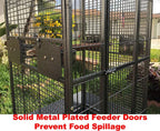 Large Elegance and Durable Wrought Iron Rolling Cage,