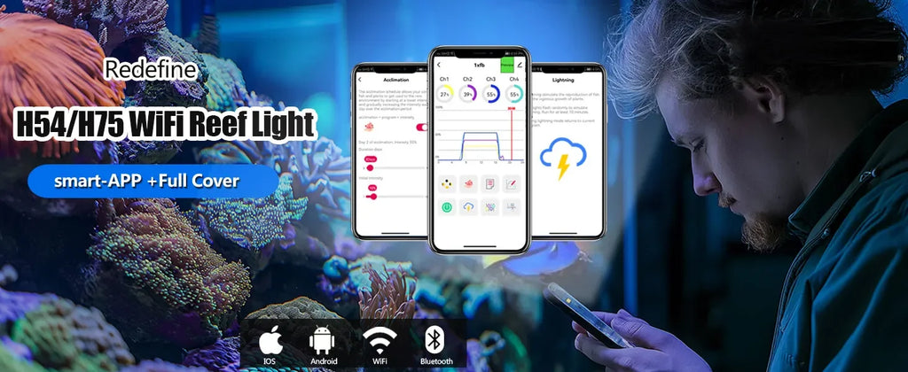 Full Spectrum LED Marine Aquarium Lamp For 60-240cm Led Fish Tank Lights