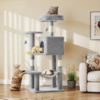 44In Cat Tree Tall Multi-Cat Climbing Tower for Indoor Cat