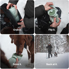 Portable Dog Water Bottle 750ML Collapsible Travel Bowl Leakproof