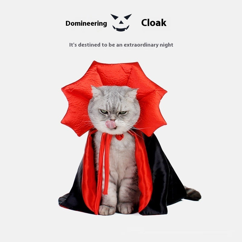 Halloween Pet Costumes Vampire Cloak Small Dog Cat Kitten Puppy Dress Kawaii Pet Clothes