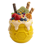 Honey Pot Dog eCup Treat Dispenser | Durable PUP-X Rubber Enrichment Toy