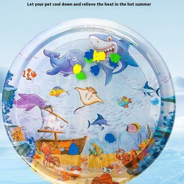 Summer Cooling Pet Water Bed Cushion Sleeping Square Mat Dogs Cats Pet Kennel Cool Cold