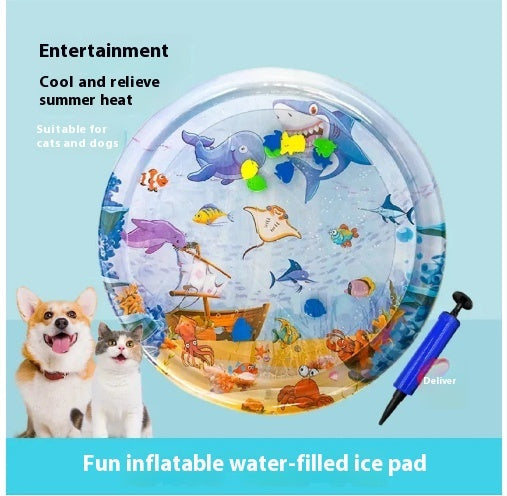 Summer Cooling Pet Water Bed Cushion Sleeping Square Mat Dogs Cats Pet Kennel Cool Cold
