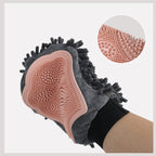 Pet Bathing Brush 2-in-1 Glove For Brushing, Massaging, Drying Grooming Kit For Dog Cat