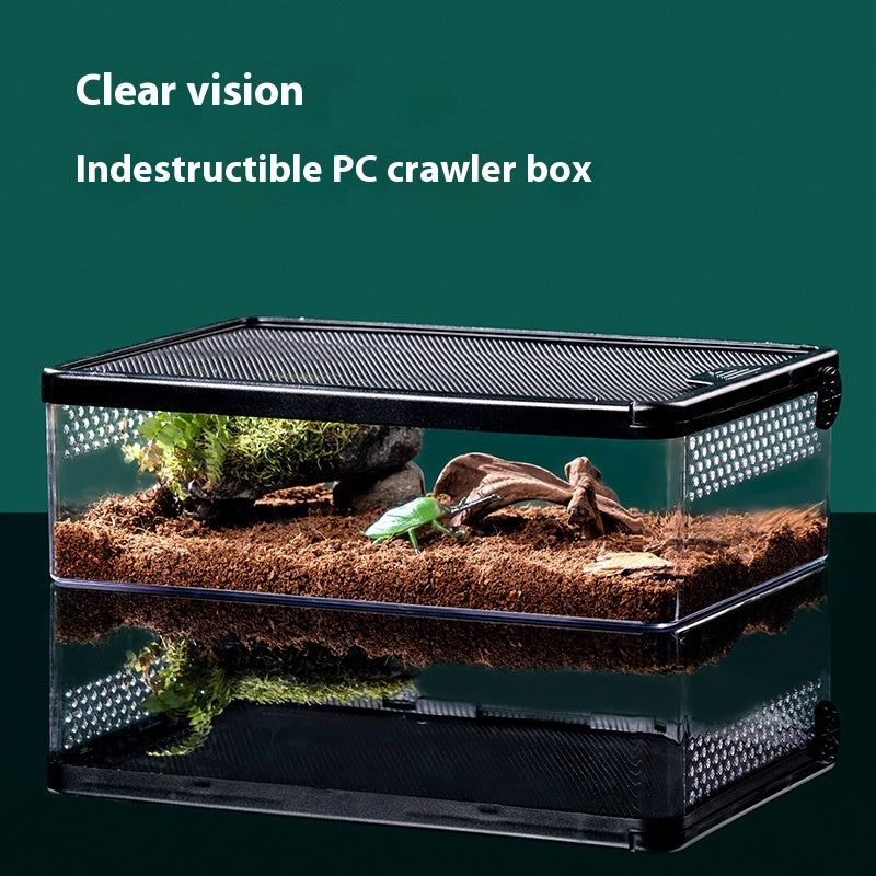 Track Box Feeding Turtle Hamster Corn Snake Cage Cylinder Anti-escape Climbing