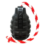 USA-K9 Magnum Grenade - Black Magnum Rubber Chew Toy for Extreme Chewers