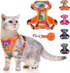 Escape Proof Cat Harness and Leash Reflective Adjustable Soft Vest