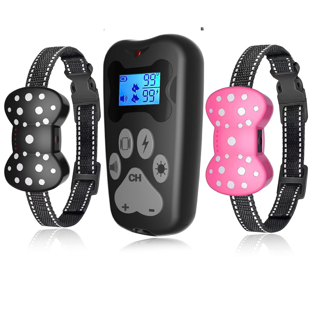 Shock Collar for 2 Dogs Rechargeable Electric Training Collar 3000Ft Range Training Collar