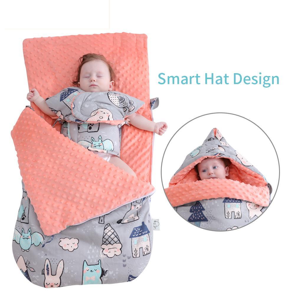 Newborn Baby Cocoon Model Sleeping Bag Infant Boy Girl, Swaddle Blanket For Baby Kids