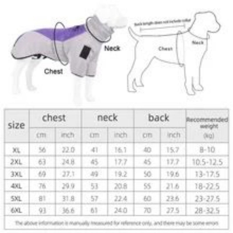 Waterproof Large Dog Jacket Warm Clothes Coat French Dog Reflective Cold Weather Coats