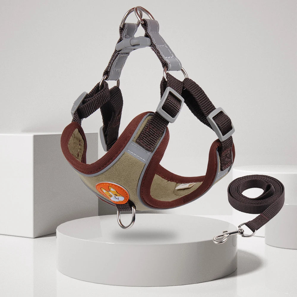 Dog Leash And Harness Set Pet Dog Harness And Leash Set Adjustable Puppy Cat Harness