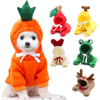 Cute Fruit Clothes For Small Dogs Hoodies Warm Fleece Cat Costume French Chihuahua Outfit