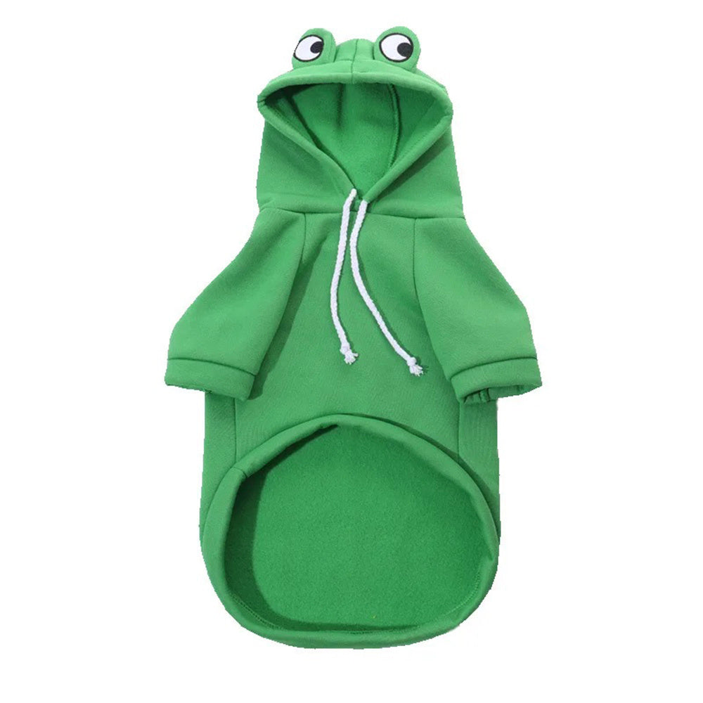 Soft Warm Cat Clothes For Small Dogs Cats Funny Halloween Cosplay Frog Costume Kittens