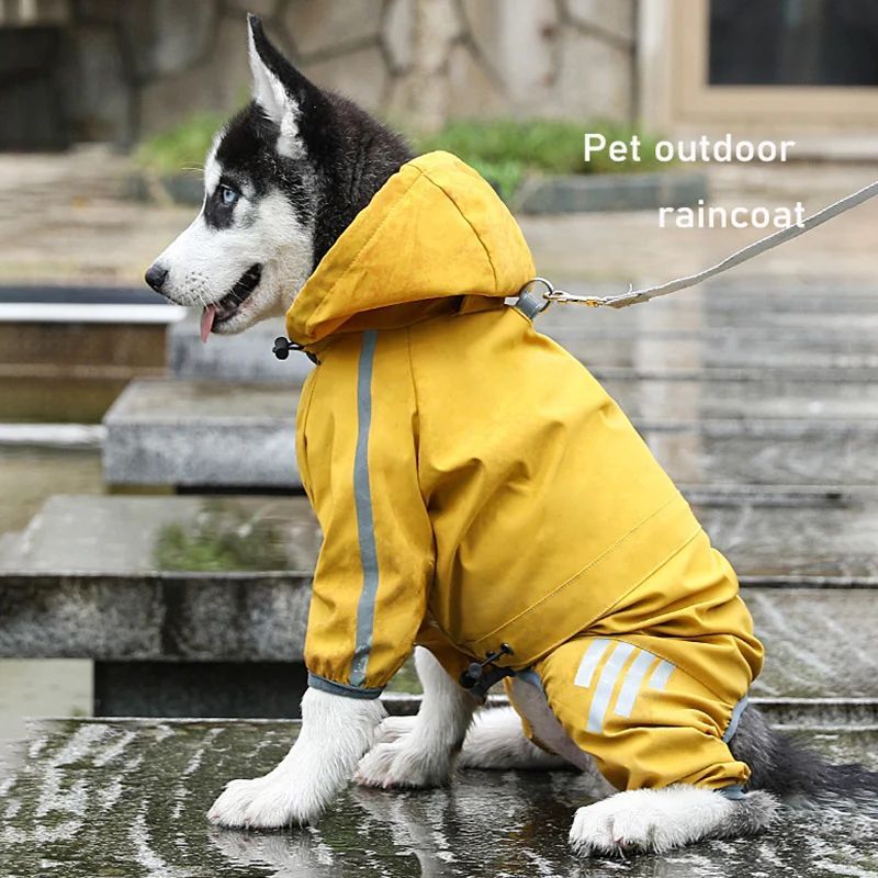 Pet Raincoat Four-legged Raincoat For Dogs Small Dog Outing Clothes Cat Costume