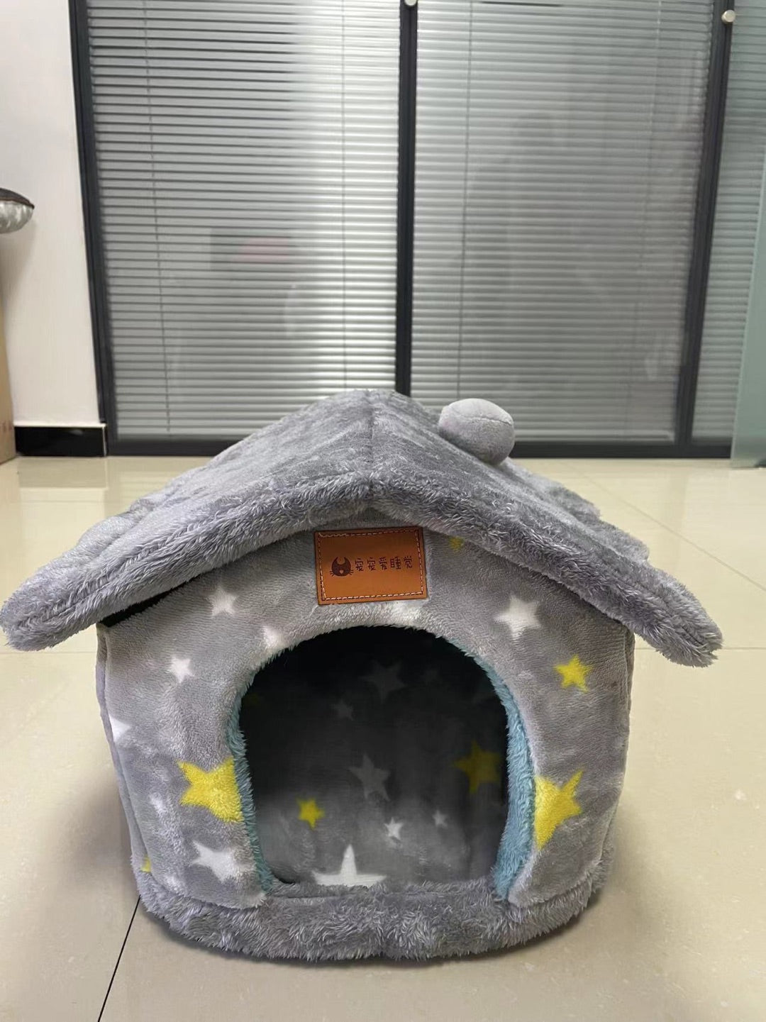 Foldable Dog House Cat Bed Winter Kennel Removable Nest Enclosed Cave