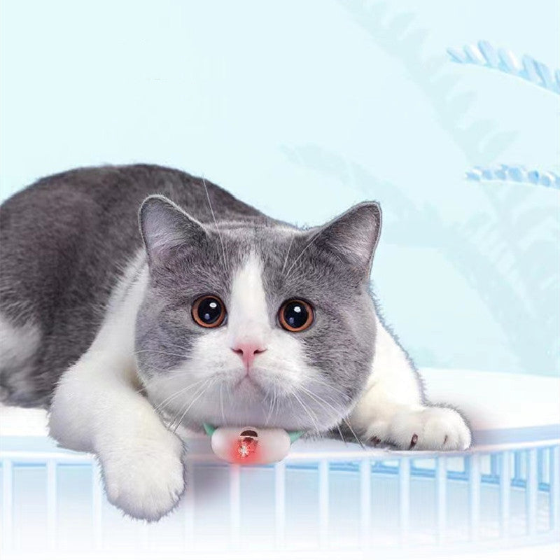Automatic Cat Toy Smart Laser Teasing Cat Collar Electric USB Charging Kitten Amusing Toys