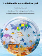 Summer Cooling Pet Water Bed Cushion Sleeping Square Mat Dogs Cats Pet Kennel Cool Cold