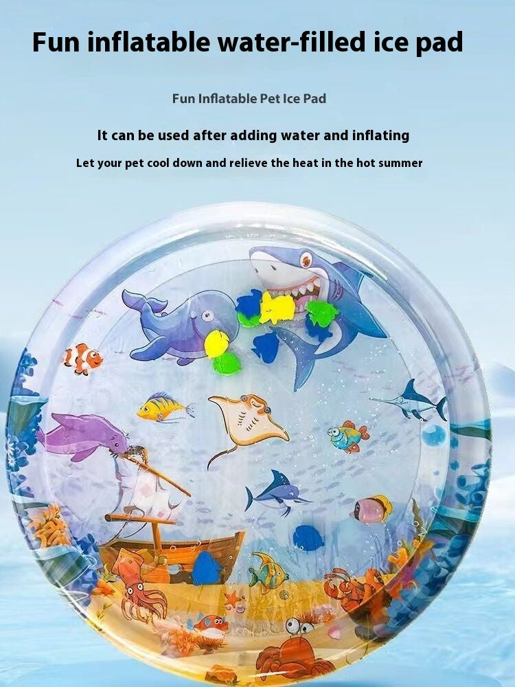 Summer Cooling Pet Water Bed Cushion Sleeping Square Mat Dogs Cats Pet Kennel Cool Cold
