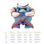 Halloween Costume Cat Funny Outfit Wi/ Adjustable Straps Scissor-Shaped Suit For Dogs