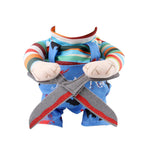 Halloween Costume Cat Funny Outfit Wi/ Adjustable Straps Scissor-Shaped Suit For Dogs