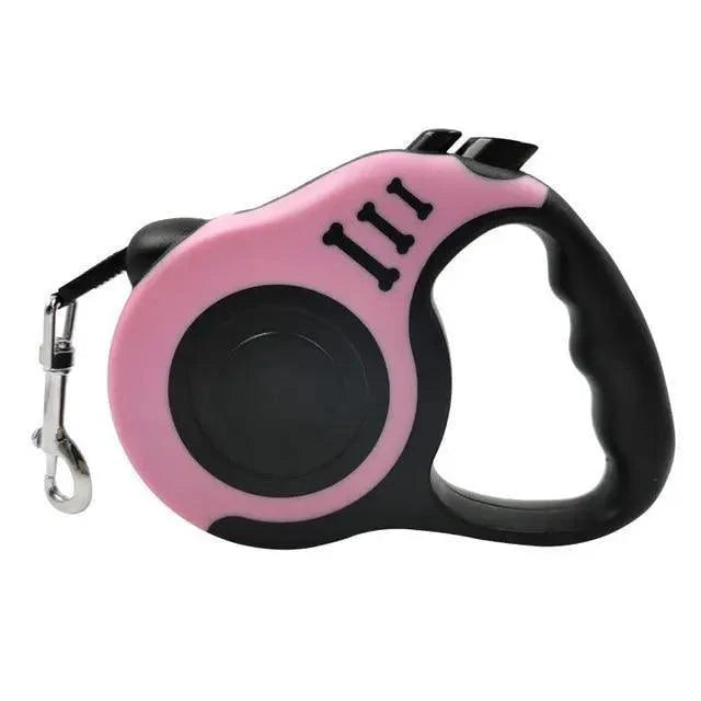 Durable Automatic Retractable No Tangle Comfortable Grip Walking Running Easy Control